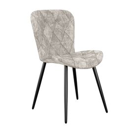 Стул DikLine 303 M02 бежевый, ножки черные | Интернет магазин мебели и декора LifeDekor