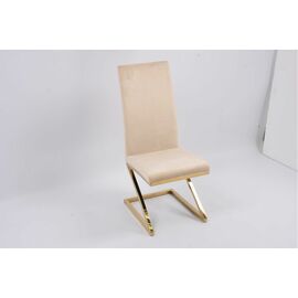 Стул обеденный Палермо MC799-BG-2, 60х46х105 см, бежевый/глянцевое золото | Интернет магазин мебели и декора LifeDekor