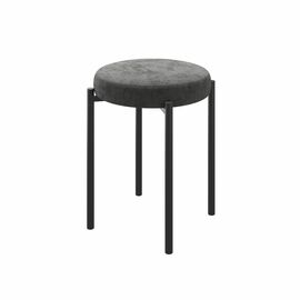 Табурет БОБ, ЧЁРНЫЙ/ANTRACITE LUX b28 | Интернет магазин мебели и декора LifeDekor