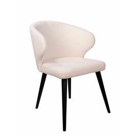 Дизайнерский стул Ariel букле белый, опора бук черный | Интернет магазин мебели и декора LifeDekor