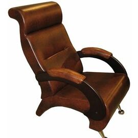 Кресло для отдыха, мод.9-Д (Antik Крокодил/Венге) Коричневый | Интернет магазин мебели и декора LifeDekor