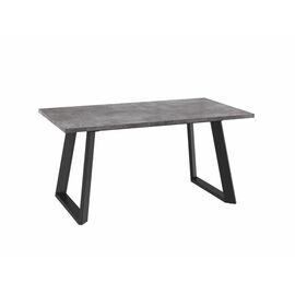 Стол Лофт Люкс 160 ДЫМЧАТАЯ КЕРАМИКА, Черный | Интернет магазин мебели и декора LifeDekor