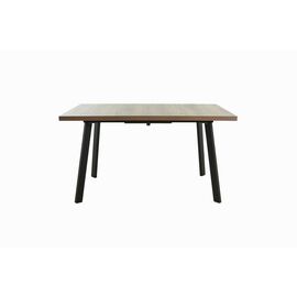 Стол Осло 140, Дуб гудзон шоколадный, Шамони/Чёрный | Интернет магазин мебели и декора LifeDekor