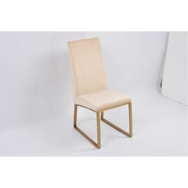 Стул обеденный Милан MC819-BG-1, 63х45х99, бежевый/матовое золото | Интернет магазин мебели и декора LifeDekor