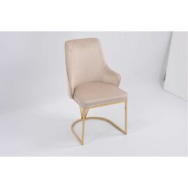 Стул обеденный Сиена MC885-BG-2, 62х57х90 см, светло-серый/глянцевое золото | Интернет магазин мебели и декора LifeDekor