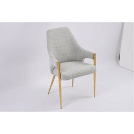 Стул обеденный Бергамо MC884-BG-2, 62х58х91 см, бежевый/глянцевое золото | Интернет магазин мебели и декора LifeDekor