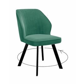 Стул DikLine 232 поворотный Z39 авокадо, ножки черные | Интернет магазин мебели и декора LifeDekor