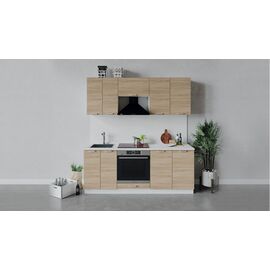 Кухонный гарнитур «Гранита» длиной 200 см со шкафом НБ | Интернет магазин мебели и декора LifeDekor