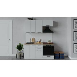 Кухонный гарнитур «Детройт» длиной 160 см со шкафом НБ | Интернет магазин мебели и декора LifeDekor