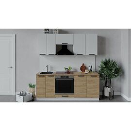 Кухонный гарнитур «Детройт» длиной 200 см со шкафом НБ | Интернет магазин мебели и декора LifeDekor