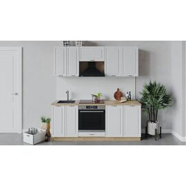 Кухонный гарнитур «Бьянка» длиной 200 см со шкафом НБ | Интернет магазин мебели и декора LifeDekor