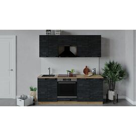 Кухонный гарнитур «Детройт» длиной 200 см со шкафом НБ | Интернет магазин мебели и декора LifeDekor