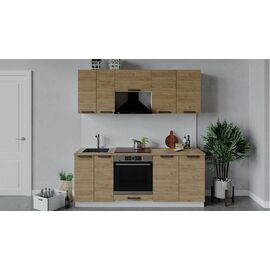 Кухонный гарнитур «Детройт» длиной 200 см со шкафом НБ | Интернет магазин мебели и декора LifeDekor