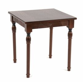 Стол журнальный "Мили" (темный орех/патина темная / 53х53хН55) | Интернет магазин мебели и декора LifeDekor