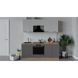 Кухонный гарнитур «Кимберли» длиной 200 см со шкафом НБ | Интернет магазин мебели и декора LifeDekor