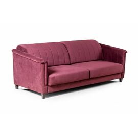 Amsterdam диван-кровать трехместный прямой, велюр красный | Интернет магазин мебели и декора LifeDekor