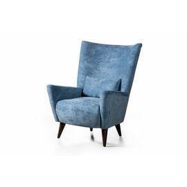Кресло Dublin велюр синий | Интернет магазин мебели и декора LifeDekor