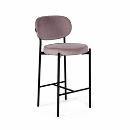 Стул полубарный Mason, бархат светло-серый 26 | Интернет магазин мебели и декора LifeDekor