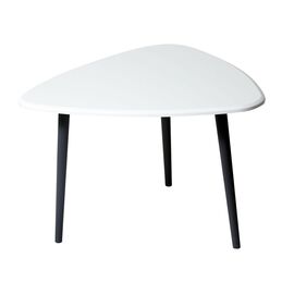 Стол журнальный Квинс белый/серый | Интернет магазин мебели и декора LifeDekor