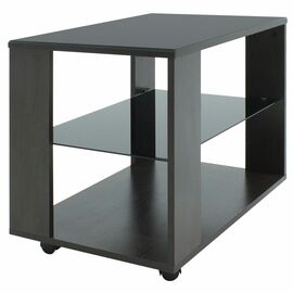 Стол журнальный BeautyStyle 5 венге/стекло черное | Интернет магазин мебели и декора LifeDekor