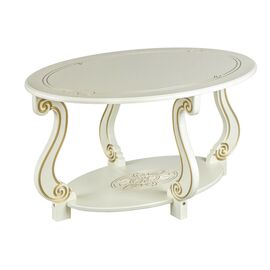 Стол журнальный Овация (М) слоновая кость/золото | Интернет магазин мебели и декора LifeDekor