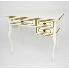 Стол 22 (Слоновая кость+золотая патина) малый | Интернет магазин мебели и декора LifeDekor