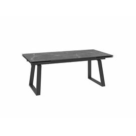 Стол Барон 200, Камень Тёмный Compakt cer/Чёрный | Интернет магазин мебели и декора LifeDekor