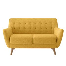 Диван Picasso двухместный горчичный, рогожка | Интернет магазин мебели и декора LifeDekor
