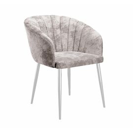 Стул DikLine 441 M02 бежевый, ножки белые | Интернет магазин мебели и декора LifeDekor