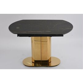 Стол обеденный раскладной Атриум-2 MC3035-120B, 120(30+30)х90х77 см, черная керамика | Интернет магазин мебели и декора LifeDekor