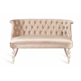 Диван Бархат (эмаль белая / 30 - бежевый) | Интернет магазин мебели и декора LifeDekor