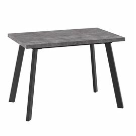 Стол раздвижной БОРГ-110(142)х70 Дымчатая керамика/Чёрный | Интернет магазин мебели и декора LifeDekor