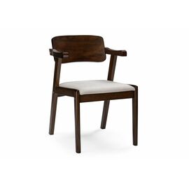 Стул деревянный Velma dirty oak / light beige | Интернет магазин мебели и декора LifeDekor