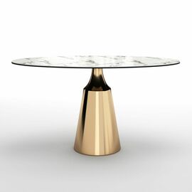 Стол овальный Lucas 160, керамика глянцевая, белая | Интернет магазин мебели и декора LifeDekor