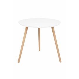 Стол журнальный "Омега 1" (Белый / Натуральный / без шпона) | Интернет магазин мебели и декора LifeDekor