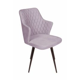 Стул поворотный на 360 градусов Hunt ромб, бархат светло-серый 26 / чёрный конус | Интернет магазин мебели и декора LifeDekor