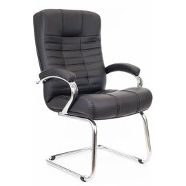 Кресло для посетителей Everprof Atlant CF Экокожа Черный | Интернет магазин мебели и декора LifeDekor
