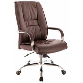Кресло руководителя Everprof Kent TM Экокожа Коричневый | Интернет магазин мебели и декора LifeDekor