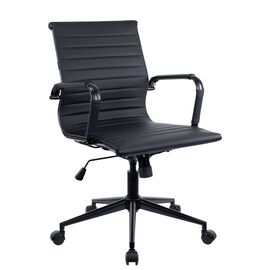 Операторское кресло Everprof Leo Black T Экокожа Черный | Интернет магазин мебели и декора LifeDekor