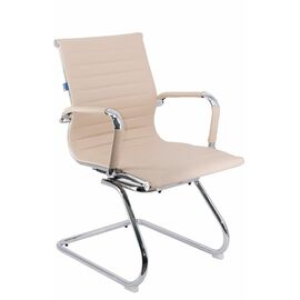 Кресло для посетителей Everprof Leo CF Экокожа Бежевый | Интернет магазин мебели и декора LifeDekor