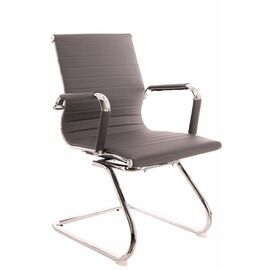 Кресло для посетителей Everprof Leo CF Экокожа Серый | Интернет магазин мебели и декора LifeDekor