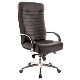 Кресло руководителя Everprof Orion AL M Кожаное Черный | Интернет магазин мебели и декора LifeDekor