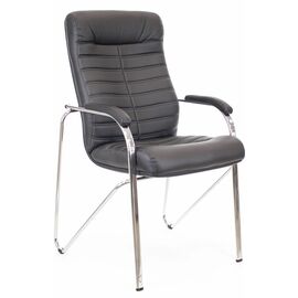 Кресло для посетителей Everprof Orion Mini ST Экокожа Черный | Интернет магазин мебели и декора LifeDekor