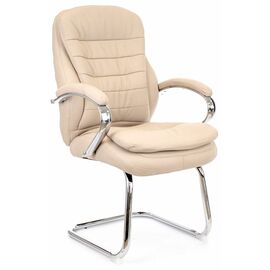 Кресло для посетителей Everprof Valencia CF Экокожа Бежевый | Интернет магазин мебели и декора LifeDekor