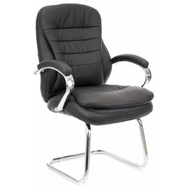 Кресло для посетителей Everprof Valencia CF Экокожа Черный | Интернет магазин мебели и декора LifeDekor