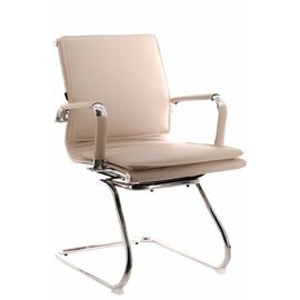 Кресло для посетителей Everprof Nerey CF Экокожа Бежевый | Интернет магазин мебели и декора LifeDekor