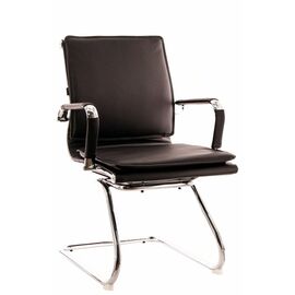 Кресло для посетителей Everprof Nerey CF Экокожа Черный | Интернет магазин мебели и декора LifeDekor