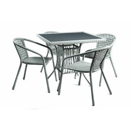 Комплект мебели из ротанга SHADO Виктория секвойя пепельная	серый | Интернет магазин мебели и декора LifeDekor