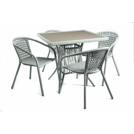 Комплект мебели из ротанга SHADO Виктория секвойя пепельная	капучино | Интернет магазин мебели и декора LifeDekor