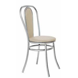 Стул для кухни SHADO Венский мягкий хром бежевый | Интернет магазин мебели и декора LifeDekor
